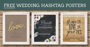 personalised wedding hashtag